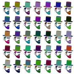 Wallpapers of the faces of people of all colors. Raster.