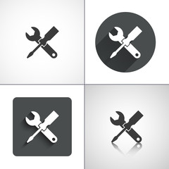 Service icons. Set elements for design. Vector illustration.
