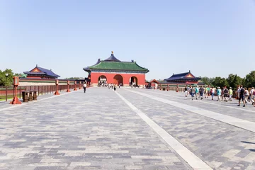Foto op Canvas Peking. Vermiljoen Stappen Brug. Tempel van de Hemel (Tiantan) © Valery Rokhin