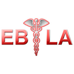 Ebola e simbolo medicina