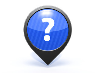 information pointer icon on white background