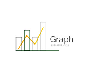 Line minimal design logo graph