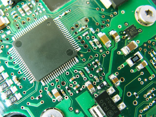 Abstract motherboard card background. New technologies