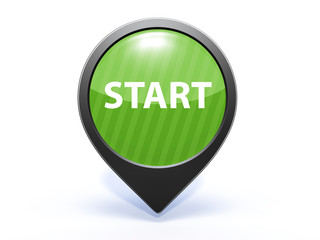 start pointer icon on white background