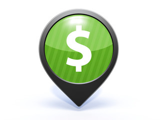 money pointer icon on white background