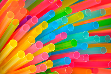 Multi Color flexible straws