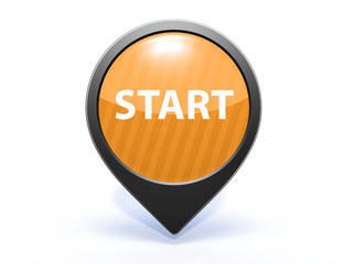 start pointer icon on white background