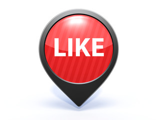 like pointer icon on white background