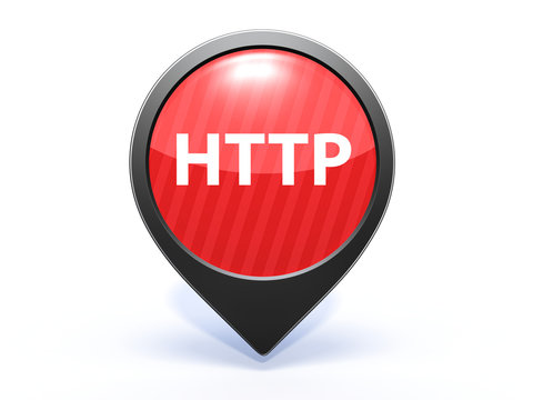 http pointer icon on white background
