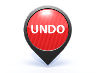 undo pointer icon on white background