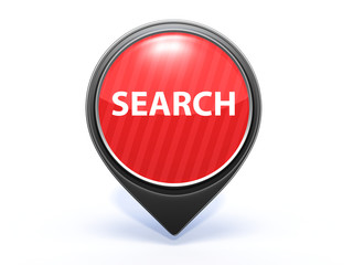 search pointer icon on white background