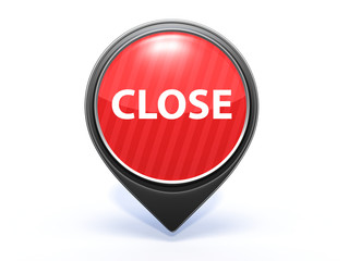 close pointer icon on white background