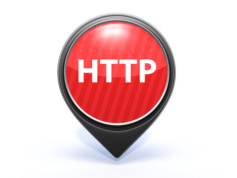 http pointer icon on white background