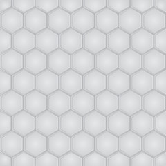 Fototapeta premium Hexagon geometric seamless pattern. Vector
