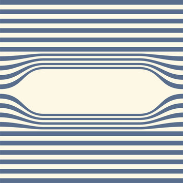 Abstract striped wallpaper frame. Vector