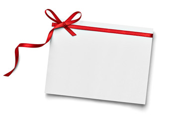 ribbon bow card note chirstmas celebration greeting