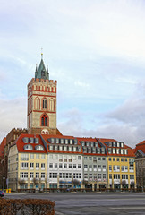 Fototapeta premium Oberkirchplatz in Frankfurt-Oder city, Germany