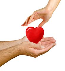 Fototapeta premium Dając serce