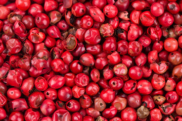 Spicy red chili pepper texture.