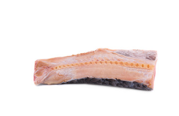 Fresh uncooked red fish fillet.