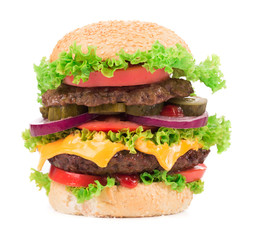 Big hamburger.