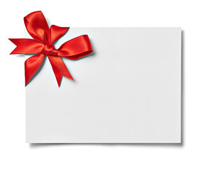 ribbon bow card note chirstmas celebration greeting