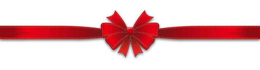 Red single ribbon