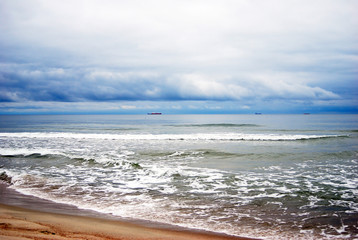 The Baltic Sea. The Baltic Spit, Kaliningrad region, Russia.