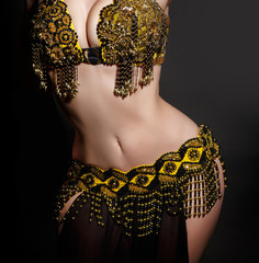 Arabian belly dancer sexy woman dancing bellydance