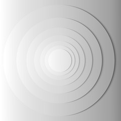 Abstract gray circles with shadow. EPS 10 background, vector