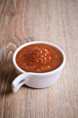 The red sauce