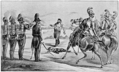Execution of Robert Blum in November 1848.