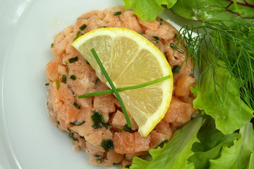 tartare de saumon