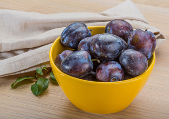 Ripe fresh plum