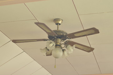 Naklejka na ściany i meble electric ceiling fan