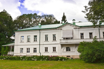 Leo Tolstoy's house at his Yasnaya Polyana estate in Russia.