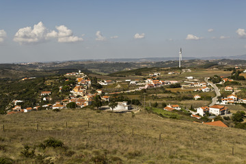 View of small village in rural Portuguese interior.