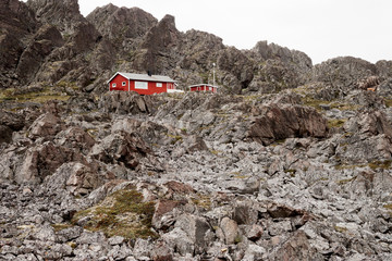 einsames Haus in Norwegen