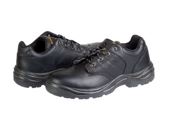 Man's winter boots, isolated on white