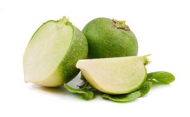green radish isolated