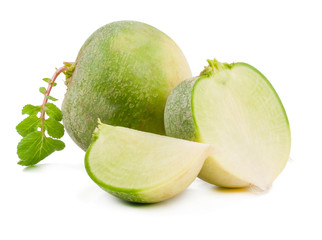 green radish isolated