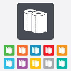 Paper towels sign icon. Kitchen roll symbol.