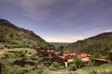 Fototapeta na wymiar View of Patones de Arriba