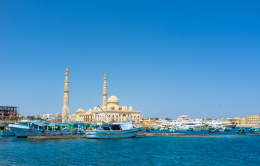 The fishing port of Hurghada, Egypt