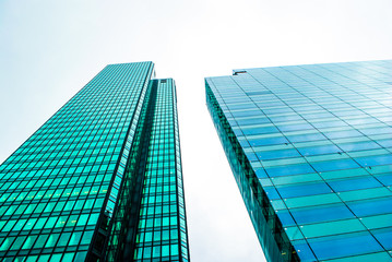 modern building with glasses at the business district