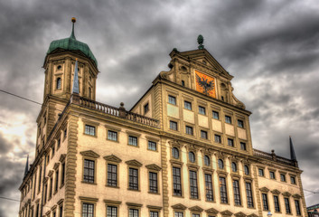 Fototapeta na wymiar City hall of Augsburg - Germany, Bavaria
