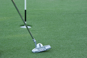 Golfschläger close up