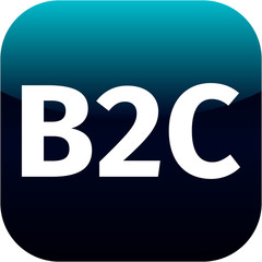 blue B2C icon