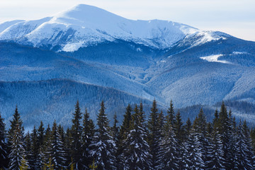 Fototapeta na wymiar Fantastic winter landscape.