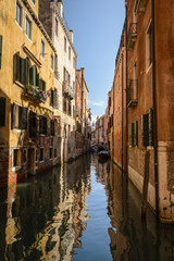 Obraz na płótnie Canvas View on the canal in Venice,Italy